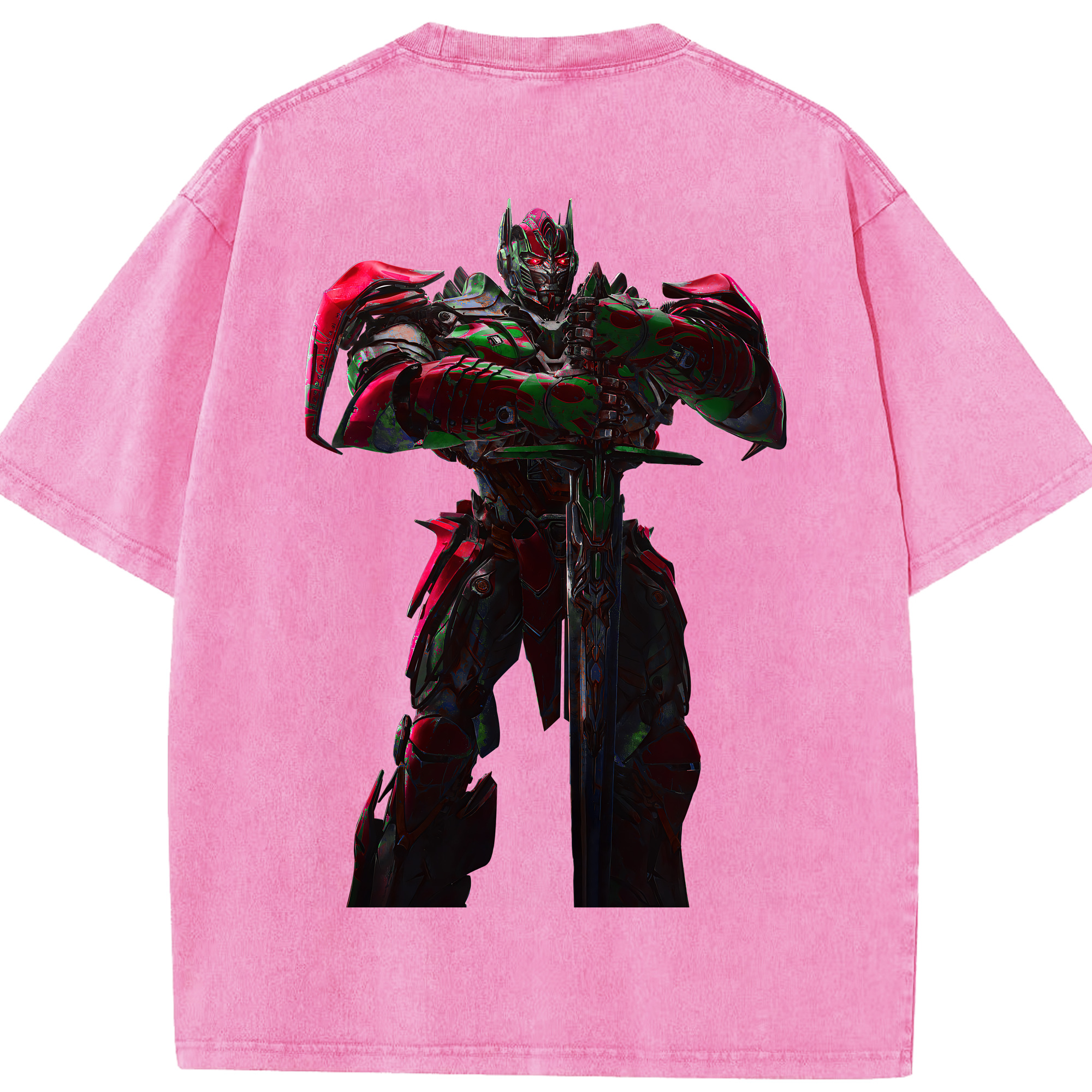 （画像用） Transformers トランスフォーマー 綿100% ヴィンテージ風 半袖Tシャツ（背面プリント）